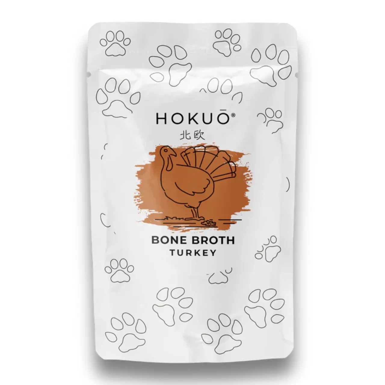 Hokuo Turkey Bone Broth 100 ml - naturlig kalkunbouillon til hunde og katte